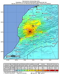 A strong ground motion map of the mainshock