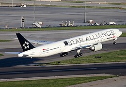 Boeing 777-300ER in Star Alliance kleure