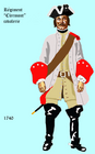 régiment de Clermont cavalerie de 1740 à 1757