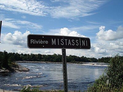 Panneau indiquant la rivière.