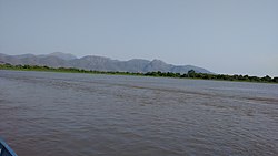 Paraguay River in the Amolar Mountains, in Corumbá, Mato Grosso do Sul, Brazil