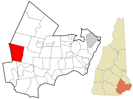 Location in Rockingham County and the state of New Hampshire.