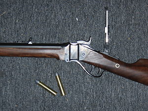 O rifle Shiloh Sharps (réplica de um Sharps de 1874)
