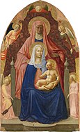 Masaccio The Madonna and St. Anna, 175 × 103 cm.