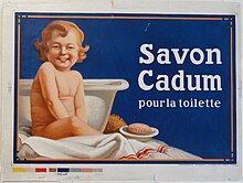 Affiche de Bébé Cadum - vers 1912 - Collection Arsène Le Feuvre - Mairie de Sillé-le-Guillaume