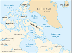 A Davis-szoros Grönland és a Baffin-sziget között