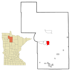 Location of Redby, Minnesota