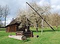 Żuraw w Dolinie Wołoskiej, Czechy, skansen Valašské muzeum v přírodě