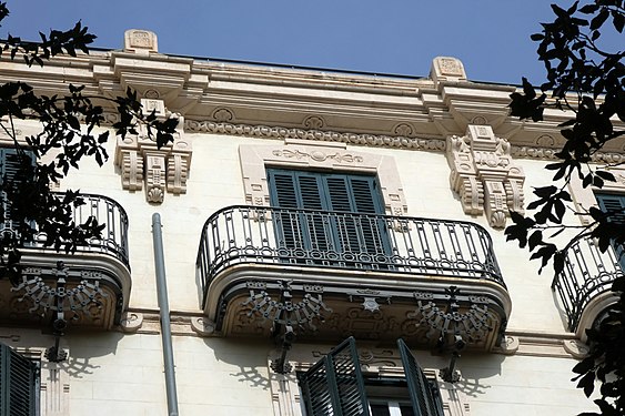 Cast iron balcony in Palma de Mallorca, Spain