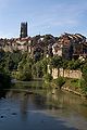 Sarine et cathédrale, depuis le Pont du Milieu