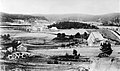 Kinnarumma stavkyrka, Västergötland. Dendrokronologisk datering 1130-talet. Riven på 1600-talet. Bilden visar 1600-talskyrkan.