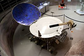 Top view of Lunokhod 1 model
