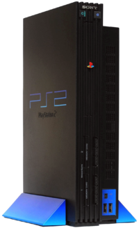 A PlayStation 2 in the original design