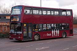 Yourbus 2501 arriving in Retford bus station.