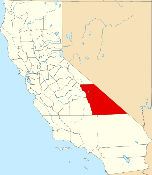 File:Map of California highlighting Inyo County.svg