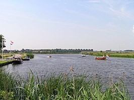 De Bullewijk, gezien vanaf de Voetangel met zicht op de samenkomst met de Zuidwetering