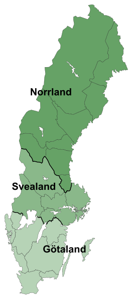 File:Sverigekarta-Landsdelar, namn och landskap.svg