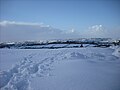 Near to Okehampton where the deepest snow fell