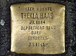 Stolperstein für Thekla Haas (Kaiser-Joseph-Straße 278)