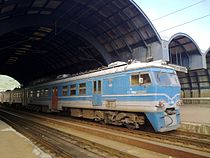 Электропоезд ЭР31 (МЖ 412/416) в Македонии. Вид на вагон 412-054