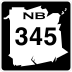 Route 345 marker