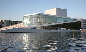 Oslo Opera House opened in 2007 and is part of the Fjord City redevelopment of Oslo's waterfront.