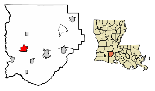 File:Acadia Parish Louisiana Incorporated and Unincorporated areas Egan Highlighted.svg