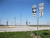 Looking northwest from Loop 540 and FM 1875