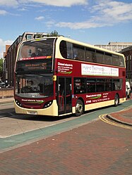 An East Yorkshire ADL Enviro400H hybrid bus.