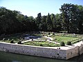 Vue du Jardin de Catherine de Médicis depuis le château de chenonceau