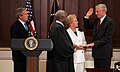 Justice Clarence Thomas swearing in Ambassador John Danforth