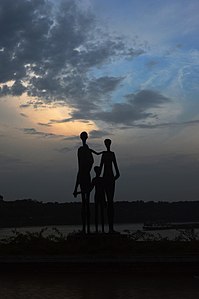 the monument to the victims of Novi Sad raid by Bojana Maricevic