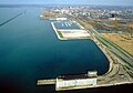 Aerial view of the harbor at Buffalo