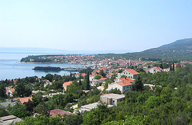 Vue sur la ville de Cres