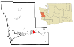 Location of Brady, Washington