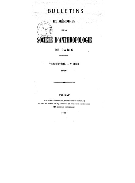 File:Lapicque - Les Nègres d’Asie et la race nègre en général, paru dans les Bulletins et Mémoires de la Société d’Anthropologie de Paris, 1906.djvu