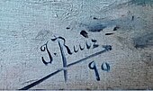 signature de José Ruiz y Blasco