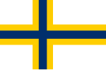 Nieamptelike vlag van die Finssprekende minderheid in Swede