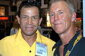 Tony Montana, Buck Adams at 2005 AEE Thursday.jpg