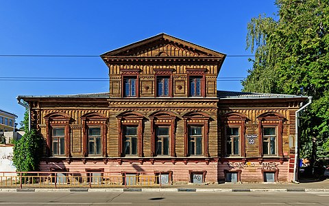 Wooden house on Bolshaya Pecherskaya Street, Nizhny Novgorod, by Alexander Savin