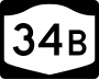 New York State Route 34B marker