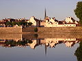 Auxonne Les remparts au bord de Saône