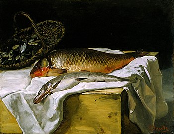 Stilleben med fisk, ca. 1866–67