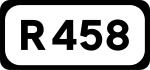 R458 road shield}}