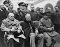 Yalta summit in 1945 with Churchill, Roosevelt and Stalin