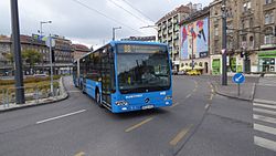 8B busz a Keleti pályaudvarnál