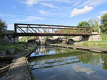 Schleuse Nr. 20 des Canal de Saint-Quentin bei Omissy