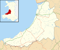 Pentrefelin is located in Ceredigion