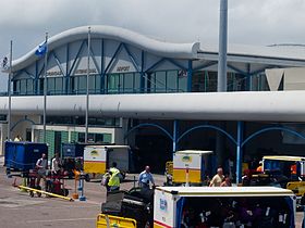 Terminal de l'aéroport.