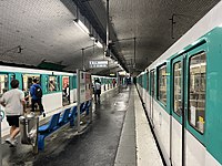 MP 59 at Porte des Lilas towards Châtelet (line 11)